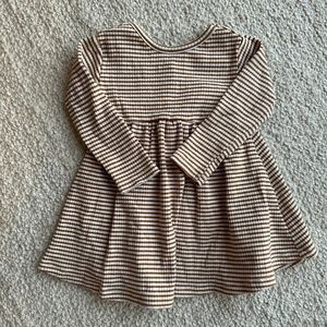 QUINCY MAE | RIBBED STRIPE DRESS | 3-6m